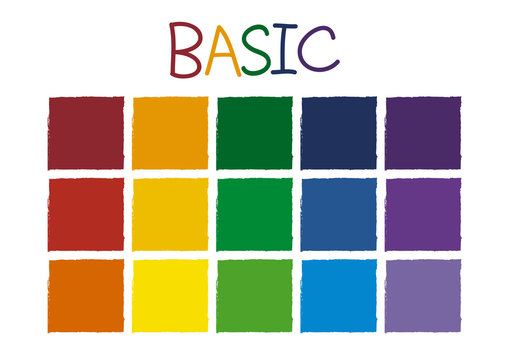 Basic Color Tone without Code Vector Illustration