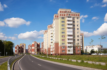 Obraz premium new residential area in the city