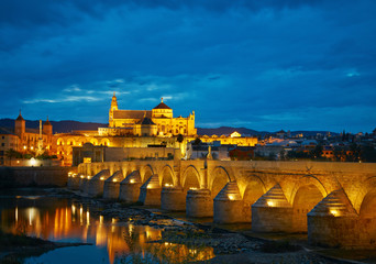 Fototapeta na wymiar Roman Bridge and Guadalquivir river. Cordoba, Spain
