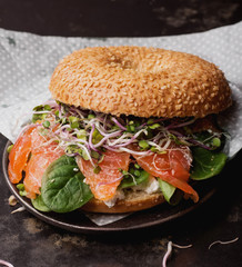 Bagels with Salmon