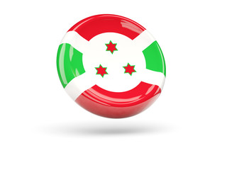 Flag of burundi. Round icon