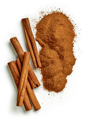heap of ground cinnamon