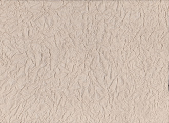 surface of brown paper tissue and crumpled on rumpled texture.