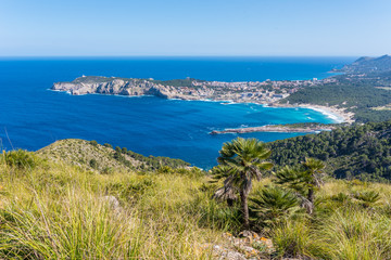 Cala Agulla and beautiful coast at Cala Ratjada of Mallorca, Spain