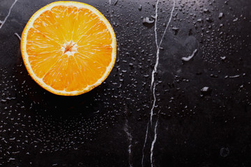Fototapeta na wymiar Bloody Oranges on rustic background