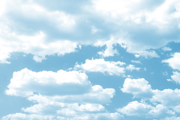 White clouds in the sky