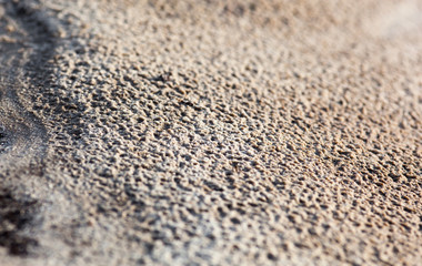Sand surface after the rain