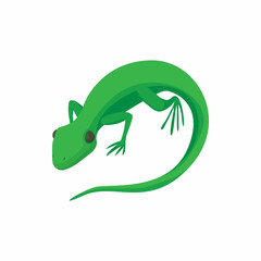 Lizard icon, cartoon style