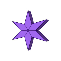 Obraz premium Star Icon, hand drawn style