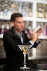 Bartender making a Cocktail