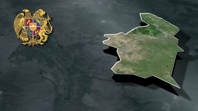 Gegharkunik with Coat of arms animation map
Administrative divisions of Armenia