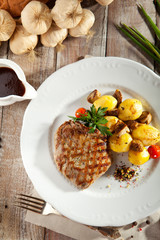 Pork Steak with Potato