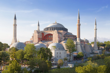 Fototapeta na wymiar View of the Saint Sophia, Istanbul, Turkey