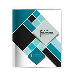 Cover of annual report brochure, flyer, leaflet, presentation, text template layout. Vector.