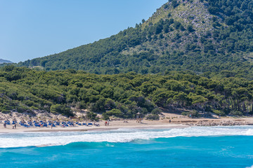 Fototapeta premium Cala Agulla na Majorce w Hiszpanii