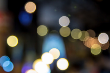 Obraz premium Blurry colorful lights of bokeh.