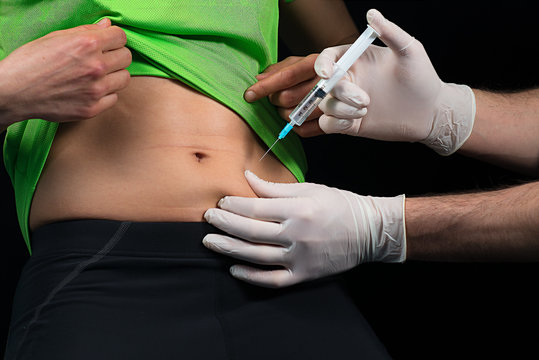 Doctor who makes the sting in the belly to a patient