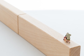 車いすの老夫婦