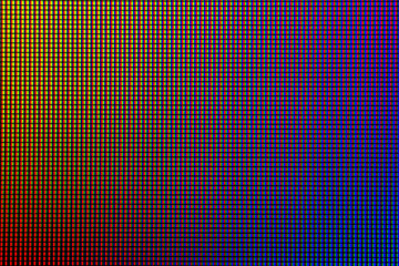 LED screen. LED lighting bulb pattern. RGB led diode display panel. Close up LED TV display. Close...