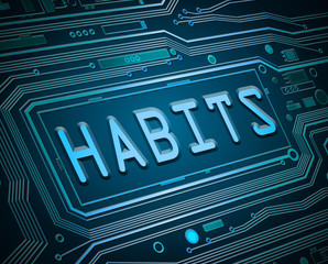 Habits tech concept.