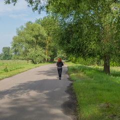woman makes jog