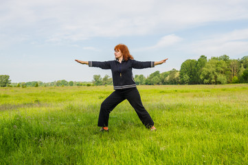 woman doing exercises
