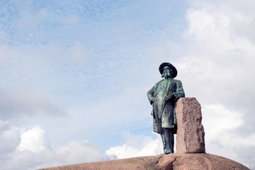 Oslo,Norway. Staue of Hans Krag (1909), Norwegian Director of Ro