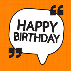 Happy birthday illustration design