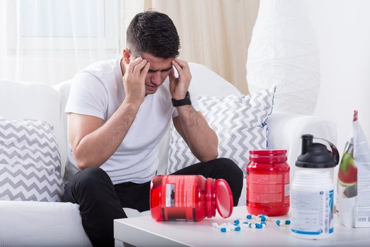 Man addicted to steroids