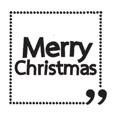 Merry Christmas lettering illustration design