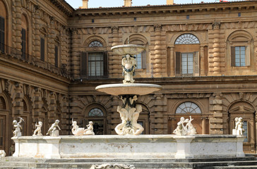Naklejka premium Fountain in Palazzo Pitti in Florence, Italy