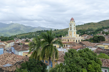 Fototapeta na wymiar Panoramic view of Trinidad, Cuba. City of Trinidad is a UNESCO World Heritage Site