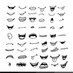 Fotobehang cartoon mouth icon Illustration design © IconWeb