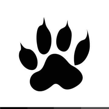 Animal footprint icon Illustration design