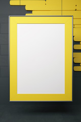 Yellow picture frame