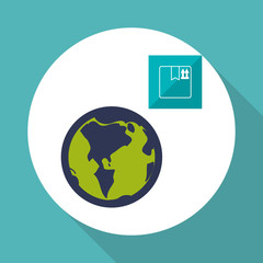 Delivery design. Shopping icon. White background , vector