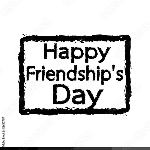 "happy friendship day Illustration design" Stock image and royalty-free