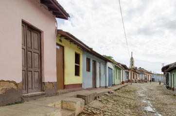 Fototapeta na wymiar Colourful street in Trinidad, Cuba