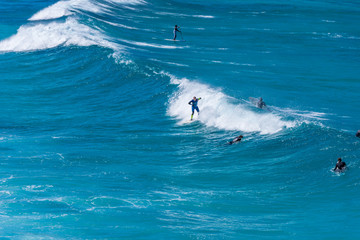 Surfer group in the water