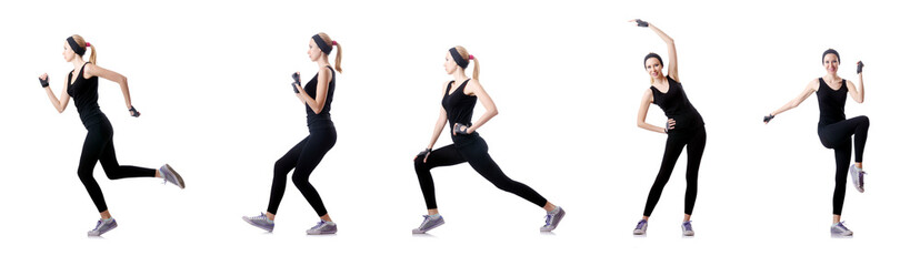 Concept of healthy lifestyle in set