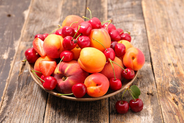 Naklejka na ściany i meble assorted summer fruits