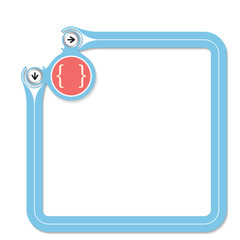 Blue frame for your text and square brackets