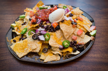 Loaded Vegetarian Nachos