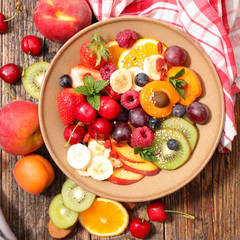 Plakat summer fruit salad