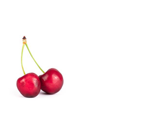 Cherry isolated on white background