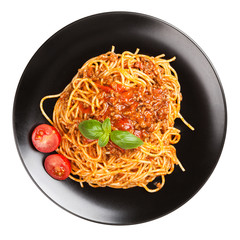 Traditional spaghetti bolognese