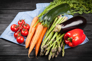 Fresh vegetables on a table