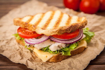 Grilled chicken sandwich