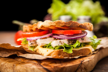 Grilled chicken sandwich