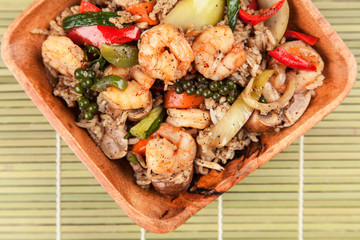 Shrimp rice dish